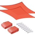 thumbnail image 1 of Yescom 2 Pack 12x8 Ft 97% UV Block Rectangle HDPE Sun Shade Sail Heavy Duty Canopy Park, 1 of 12