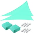 thumbnail image 1 of Yescom 2 Pack 16 Ft 97% UV Block Triangle Sun Shade Sail Canopy Cover Net Outdoor Deck, 1 of 12