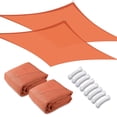 thumbnail image 1 of Yescom 2 Pack 16x16 Ft 97% UV Block Square Sun Shade Sail HDPE Canopy Patio Backyard, 1 of 12