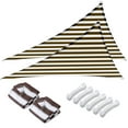 thumbnail image 1 of Yescom 2 Pack 3 Ft 97% UV Block Triangle Sun Shade Sail Heavy Duty Canopy Outdoor Pool, 1 of 11