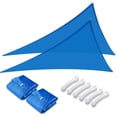 thumbnail image 1 of Yescom 2 Pack 7 Ft 97% UV Block HDPE Triangle Sun Shade Sail Canopy Outdoor Patio Pool, 1 of 10