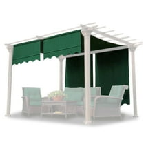 Yescom 2 Pcs 15.5x4 Ft Canopy Cover Replacement with Valance for Pergola Structure Green
