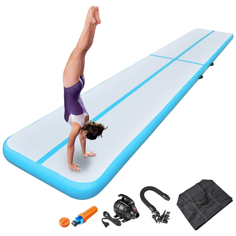 Yescom 20 Ft Air Mat Track Inflatable Tumbling Mat Gymnastics Training Fitness Home Gym Walmart
