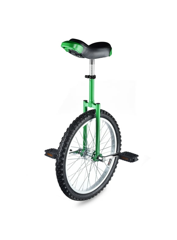 Yescom 20 In Wheel Outdoor Unicycle Leakproof Butyl Tire Circus Bike Balance Training for Adults Teenagers Kids, Green