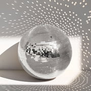 Yescom 20" Silver Large Disco Mirror Ball Big Hanging 70s 80s Party Wedding Nightclub DJ Stage