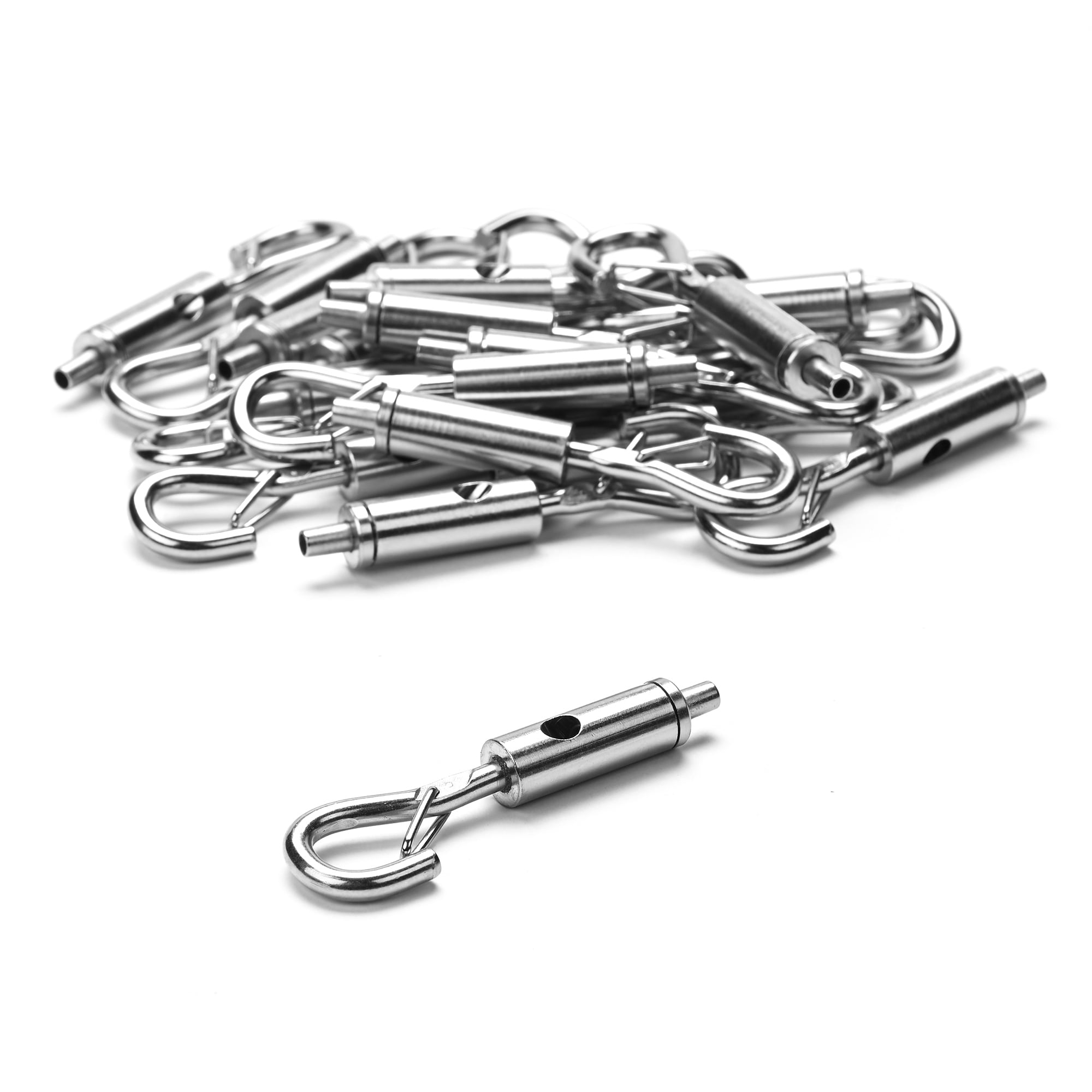 Yescom 20PCS Q Hanger Hooks Portable Turnbuckle Tensioner for 1/16" Cable Hanging Tightening Hardware YES0609