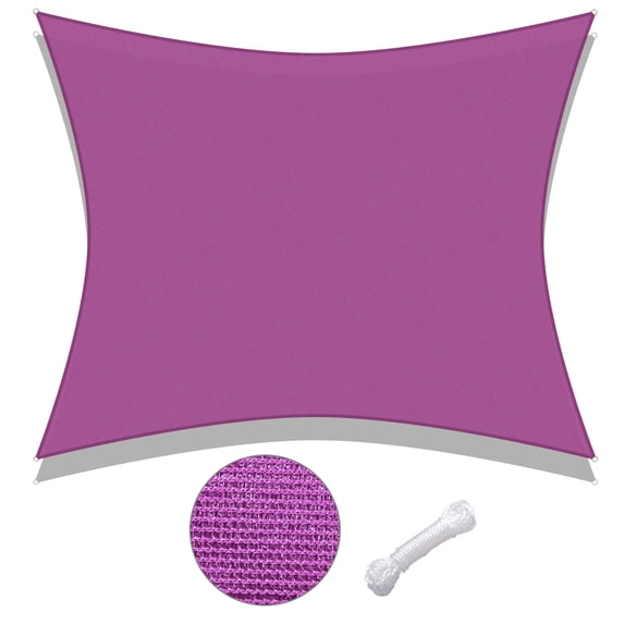Yescom 20x16' 95% UV Block Rectangle Sun Shade Sail Canopy Patio Pool Cover Net