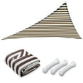 thumbnail image 1 of Yescom 22Ft Triangle Sun Shade Sail 97% UV Block Commercial Carpark Pool Camping Playground Outdoor Coffee+White, 1 of 11
