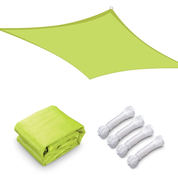 Yescom 23x22FT Rectangle Sun Shade Sail Canopy UV Block Commercial Carpark Pool Camping Playground Outdoor Apple Green