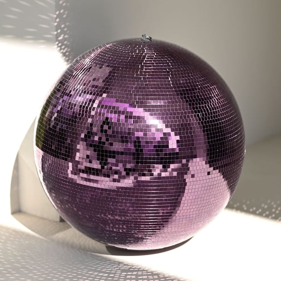 Yescom 24" Purple Large Disco Mirror Ball Hanging for Prom Party Bridal Shower Decoration Indoor 1 Count
