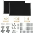thumbnail image 1 of Yescom 240"x71" Retractable Patio Screen Outdoor Partition Side Awning Privacy Wind Sun Shade Divider,2 pack of 120x71", 1 of 12