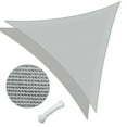 thumbnail image 1 of Yescom 25Ft Triangle Sun Shade Sail Canopy 97% UV Block Commercial Carpark Pool Camping Playground Outdoor Cload Gray, 1 of 11