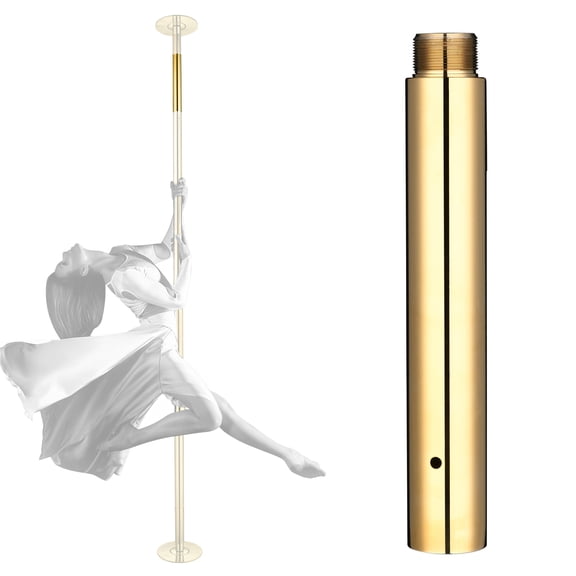 Yescom 262 mm Chrome Dancing Pole Extension for 45 mm Spinning Pole Steel Gold