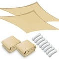 thumbnail image 1 of Yescom 2Pack 23x22FT Rectangle Sun Shade Sail Canopy UV Block Commercial Carpark Pool Camping Outdoor Beige, 1 of 11