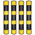 thumbnail image 1 of Yescom 31" Rubber Round Edge Corner Guard w/ Reflective Yellow Strip For Garage 4 Packs, 1 of 9