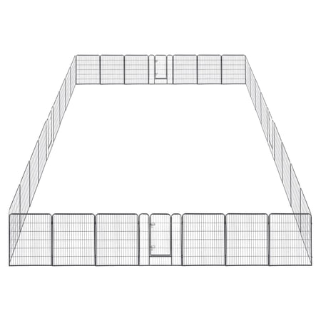 Yescom 32"x40" Metal Pet Playpen 32 Panel Extra Large Dog Exercise Fence Crate Yard Barrier