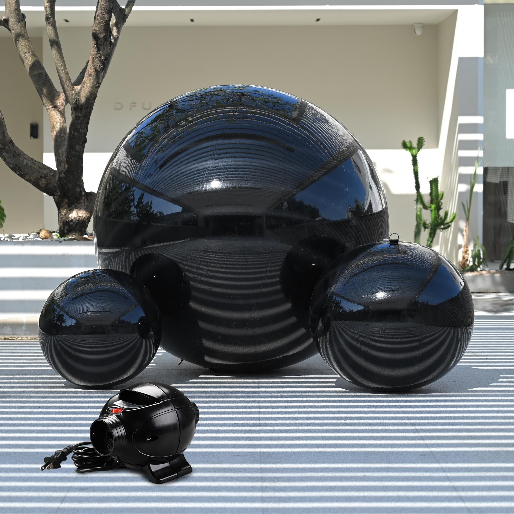 Yescom 3PCS Giant Shiny Inflatable Mirror Ball Set with 800W Electric ...