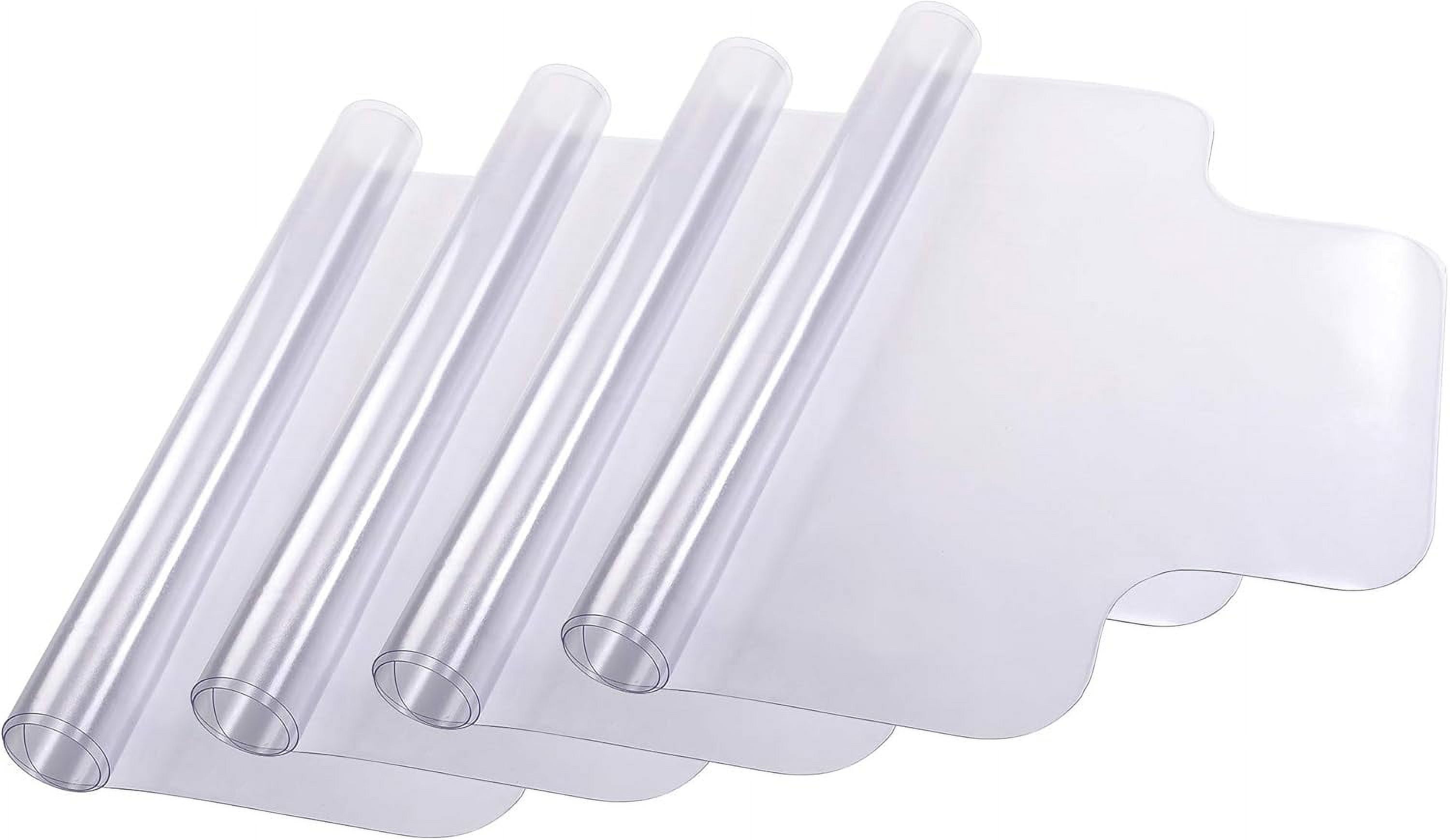 4 Pack Office Chair Mat for Hardwood Floor 48"x36" Clear PVC