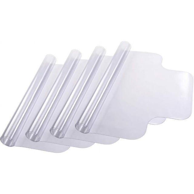 4 Pack Office Chair Mat for Hardwood Floor 48"x36" Clear PVC