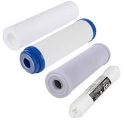 Yescom 4 Pcs Filter Replacement for 5-Stage Reverse Osmosis System