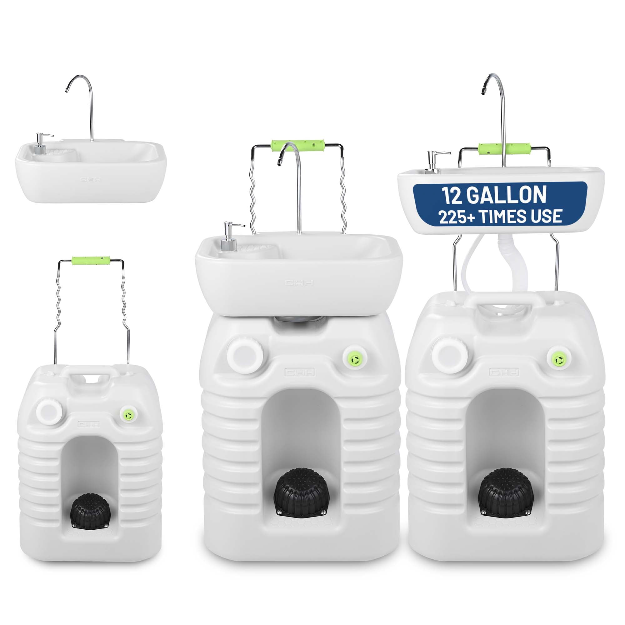 Yescom 45L Portable Sink Hand Wash Station with Pump 12 Gallon Washing Outdoor Travel Camping Booth