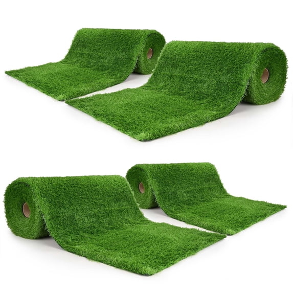 Yescom 4pcs 50x3 Ft Artificial Grass Turf 1.38" Fake Grass Rug Indoor Batting Tunnels Outdoor Synthetic Lawn