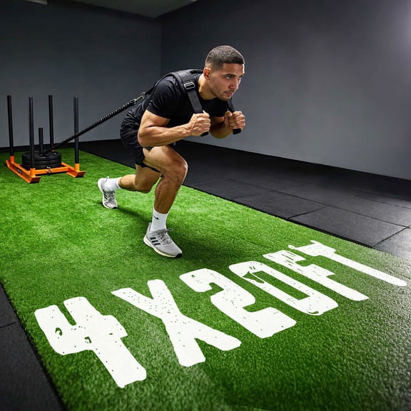 Yescom 4x20FT Gym Turf Artificial Grass Rug Exercise Mat for Sled Track Flooring