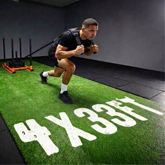 Yescom 4x33FT Gym Turf Artificial Grass Rug Exercise Mat for Sled Track Flooring