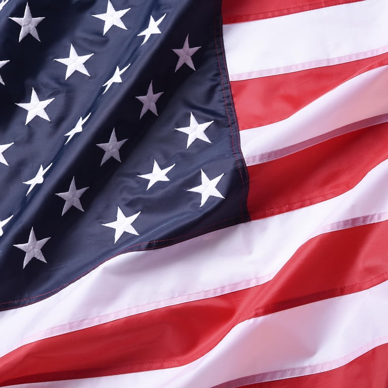 Yescom 4x6 Ft US Flag Polyester Oxford Fabric Sewn Stripes Fade