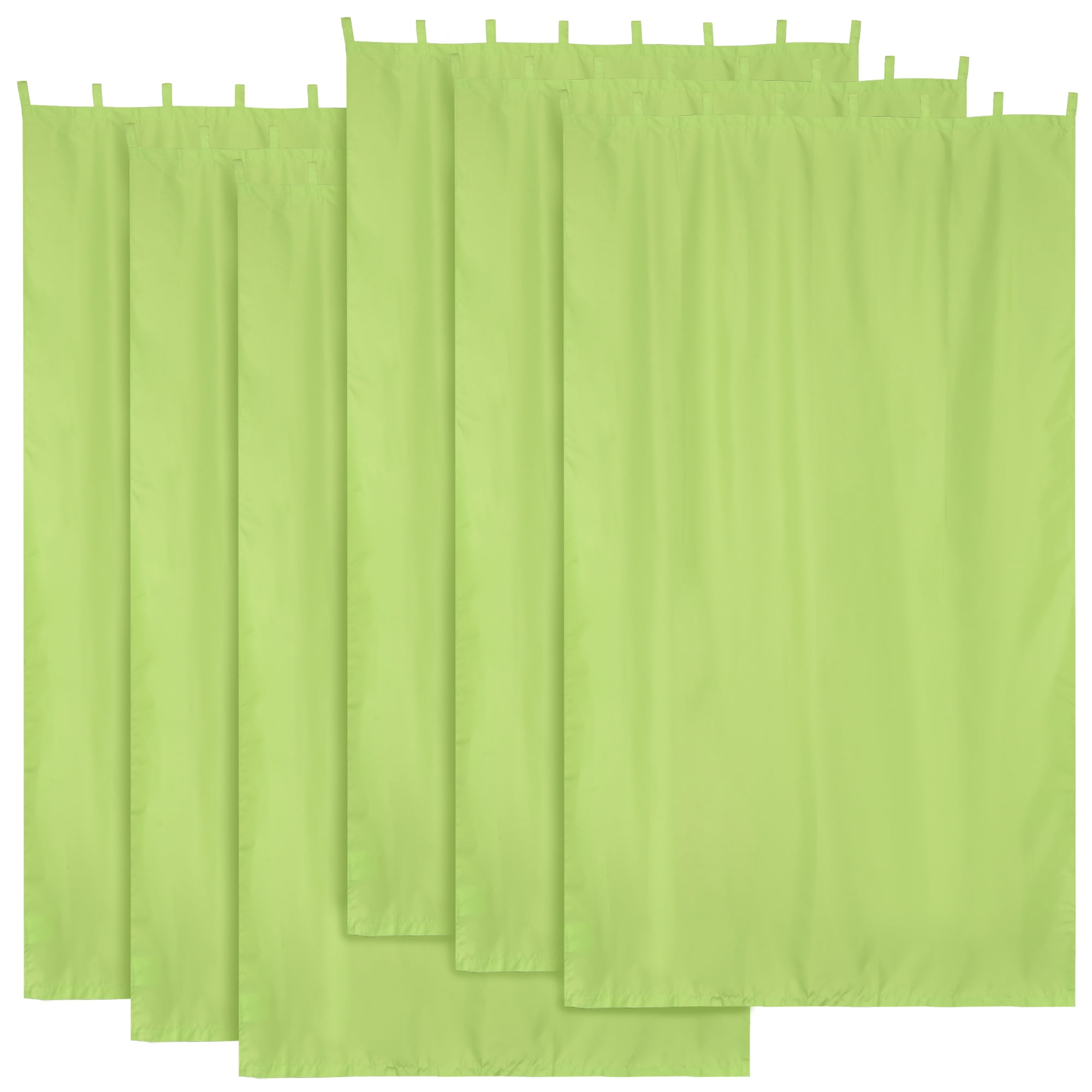 Yescom 54"x108" Outdoor Privacy Curtain Panel Tab Top UV30+ Patio Porch Pergola 6 Piece