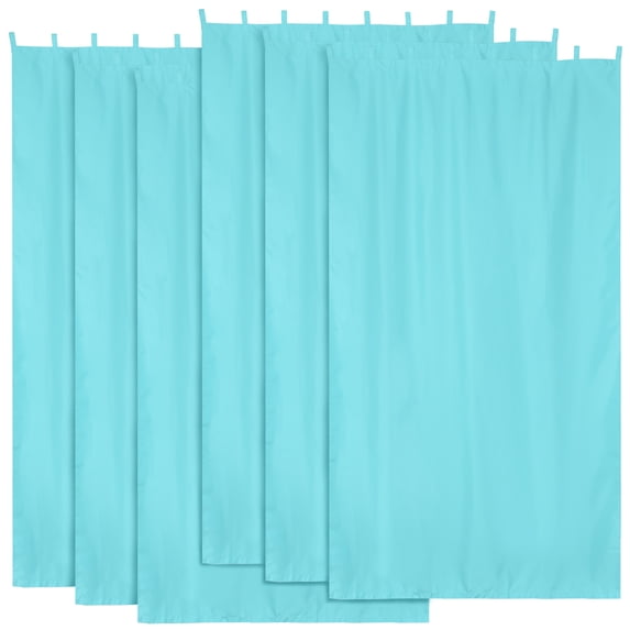 Yescom 54"x120" Outdoor Curtain Panel Tab Top UV30+ Patio Pergola Porch Deck 6 Piece