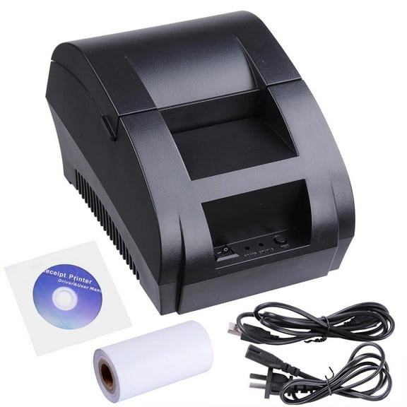 Yescom 58mm Mini Small Portable Label Printer Receipt Label Interface ESC/POS Monochrome Thermal Printer