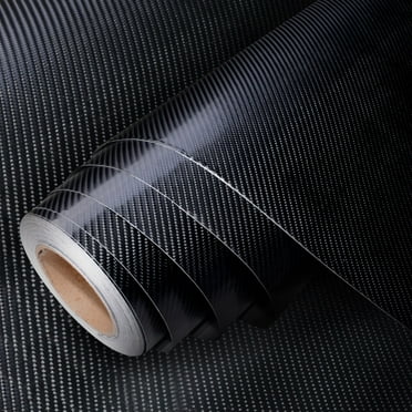 Yescom 5x100 FT 4D Carbon Fiber Vinyl Wrap Film Roll with Air Release UV Resistant Sticker for Car Vehicle Laptop