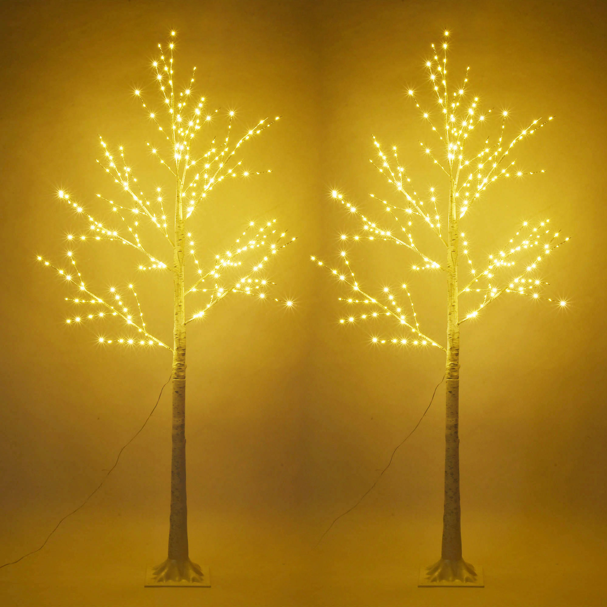 Gerson 6Foot High Electric Birch Bark Effect Lighted Tree with LED