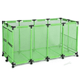 thumbnail image 1 of Yescom 65" Pool Toy Storage Large Rolling Cart Mesh Bin, Green, 1 of 9