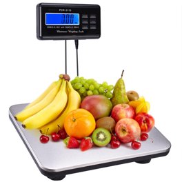 Global Industrial NTEP Mobile Bench Scale w/ Backrail, LED Display, 1,000 lb x 0.2 lb 412666