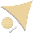 thumbnail image 1 of Yescom 7FT 97% UV Block Triangle Sun Shade Sail Decor Patio Pool Garden Yard Lawn Carport Net Awning Mellow Yellow, 1 of 10