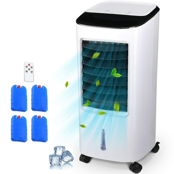 Yescom 7L Evaporative Air Cooler 3-In-1 Portable Cooling Fan Humidifier 4 Ice Boxes Remote Control Clearance