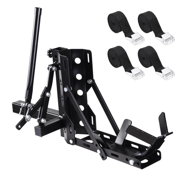 Yescom 800-Lbs Motorcycle Trailer Hitch 2" Tow Receiver Scooter Carrier Steel Hauler Hitch Mount Rack