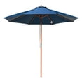 thumbnail image 1 of Yescom 9FT Wooden Patio Umbrella UV30+ for Beach Pool Wedding Party Table Market Garden Yard Hotel Deck Cafe Navy, 1 of 9