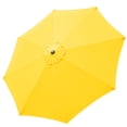 thumbnail image 1 of Yescom 9ft Patio Umbrella Replacement Canopy 8 ribs Outdoor Umbrella Top Cover 30+UV Protection in Yellow, 1 of 10