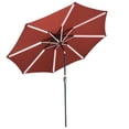 thumbnail image 1 of Yescom 9ft Solar LED Patio Umbrella 8 Ribs Outdoor Sunshade Tilt with Crank, 1 of 10