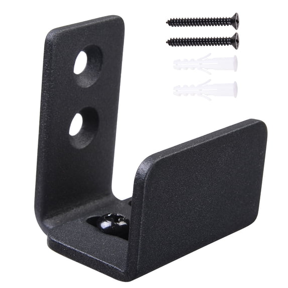 Aquaterior Adjustable Wall Mount Floor Guide Carbon Steel Hardware for Sliding Barn Door Bottom Door Groove Needed