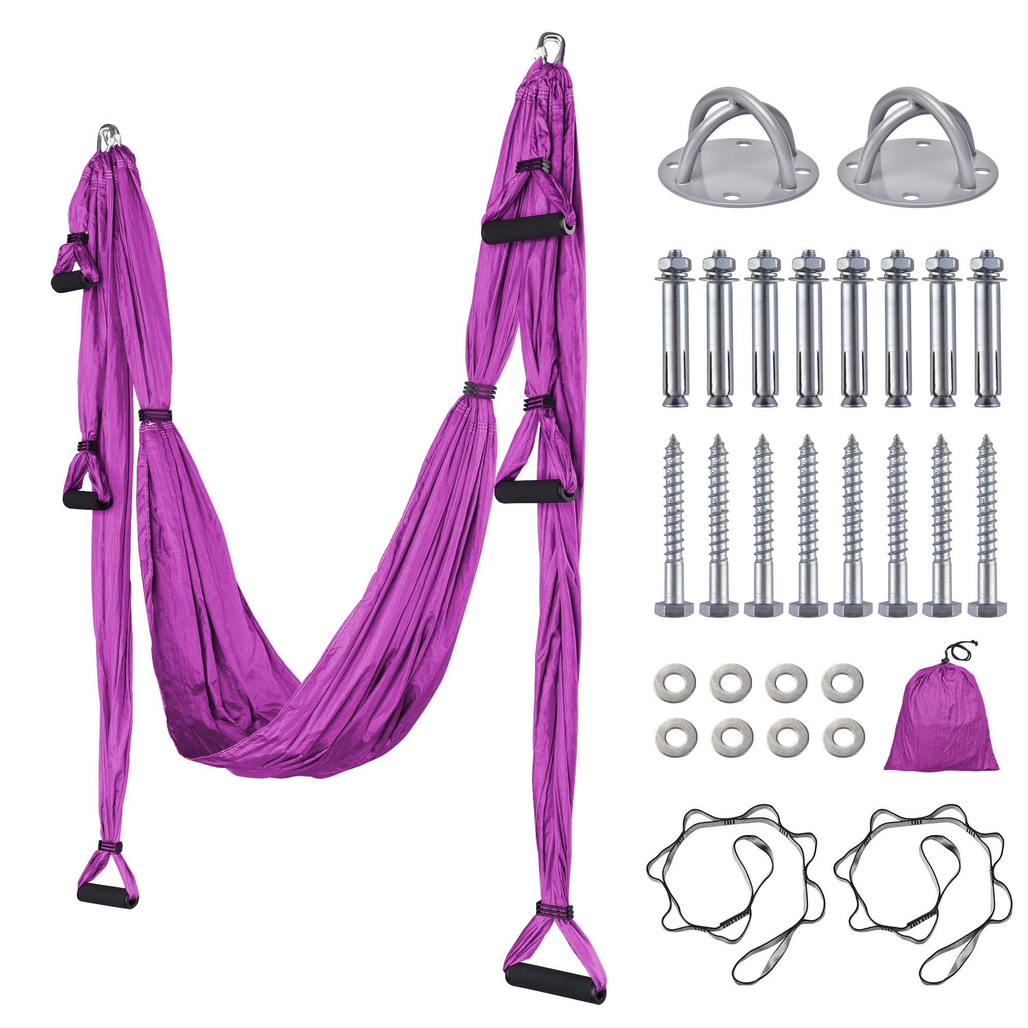 Yescom Aerial Flying Yoga Swing Set Hammock Sling Antigravity Inversion  Tool Home Gym 