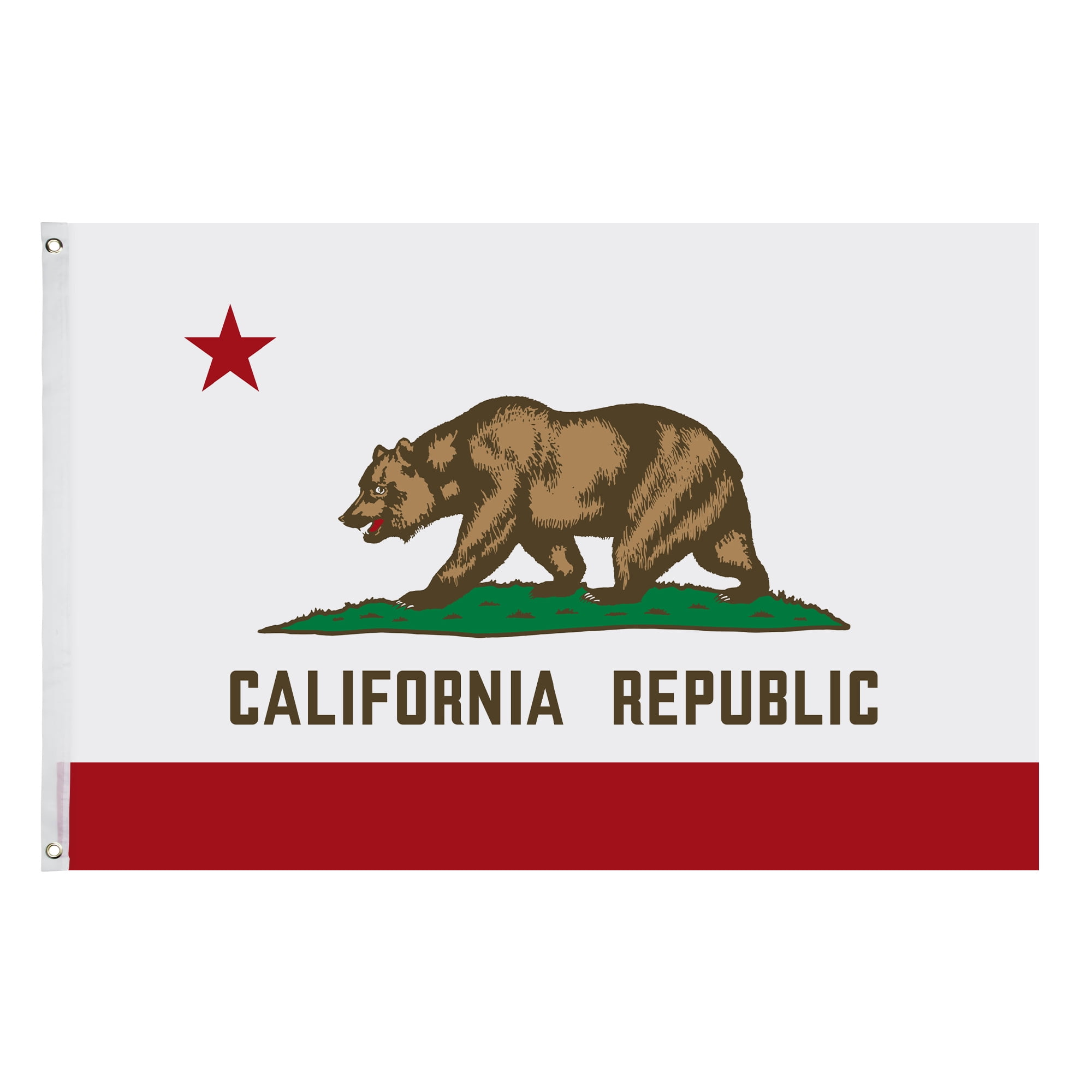 Yescom California State Flag 3x5 Ft CA Republic Bear Heavy Duty Fade Resistant Polyester Grommets Garden Banner
