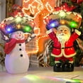 thumbnail image 1 of Yescom Christmas Tabletop Decoration Snowman & Santa Claus Christmas Theme Wedding Home Party Tabletop Decoration 2Packs, 1 of 9
