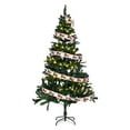 thumbnail image 1 of Yescom Christmas Tree Artificial with Lights,6Ft Green Xmas Tree,Foldable Hinged,670 Branch Tips, 1 of 8