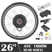 Yescom Electric Bike Conversion Kit 48V 1000W 26 Rear Wheel E-Bike Conversion Kit Dual Mode Controller