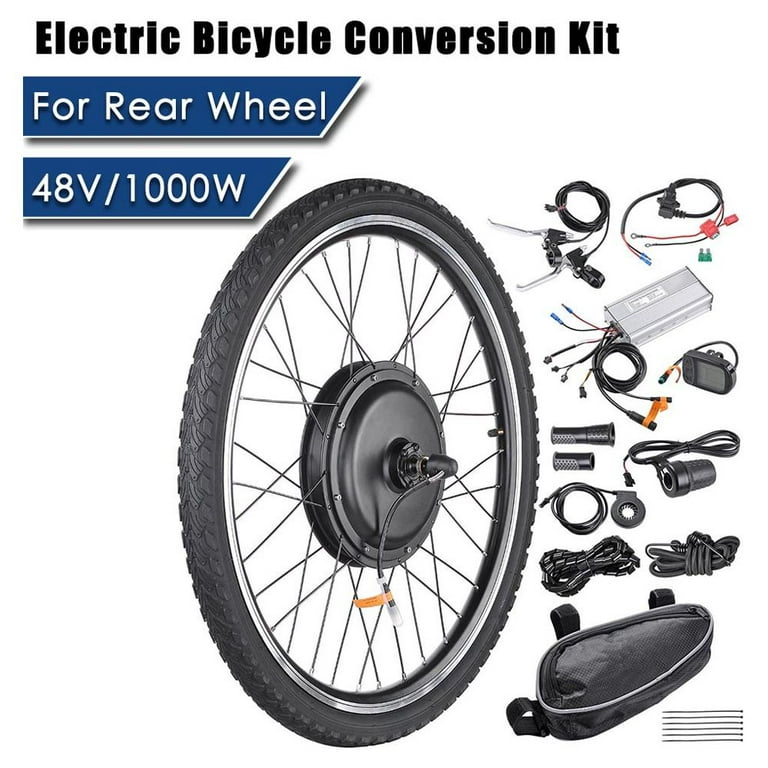 Yescom Electric Bicycle Hub Motor Conversion Kit 26 48V 1000W