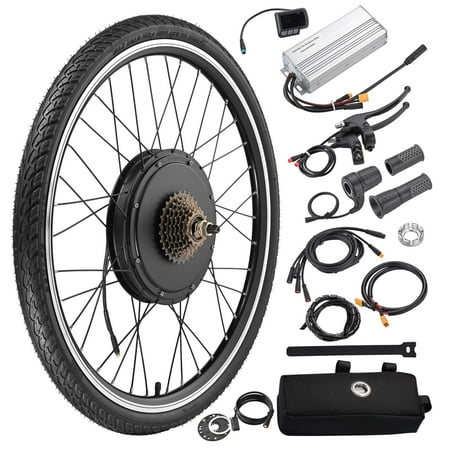 Yescom 48V 1000W 26" Rear Wheel E-Bike Conversion Kit W/ LCD Display PAS